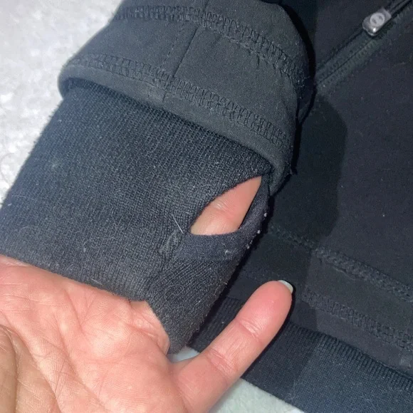 Harley Davidson womans Black Jacket with Orange Stripes - Picture 2 of 5